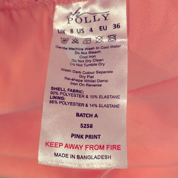 🌷 Oh Polly 🌷 Sunset Pink Shirred Dress - Picture 11 of 11